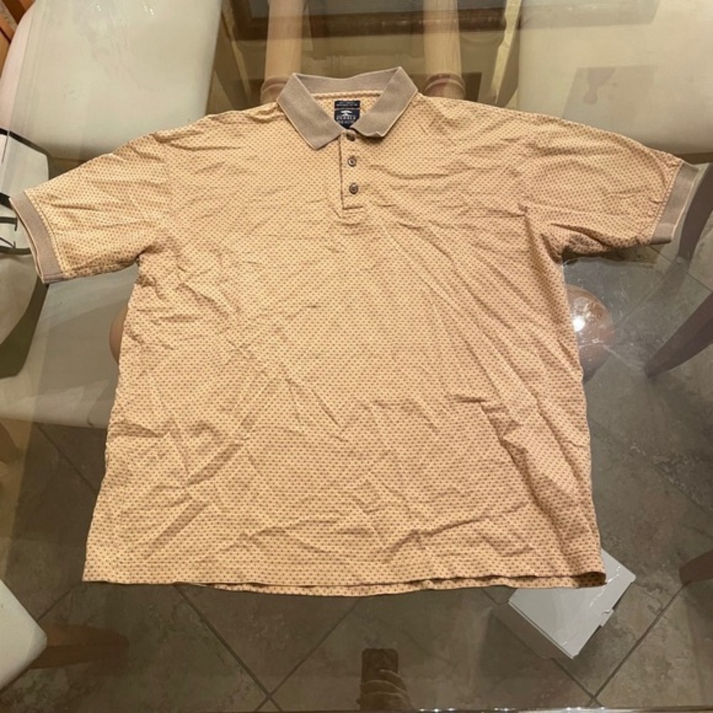 Pebble Beach Mens Polo Shirt Size L 60s Two-Ply Mercerized‎ Cotton Golf Casual